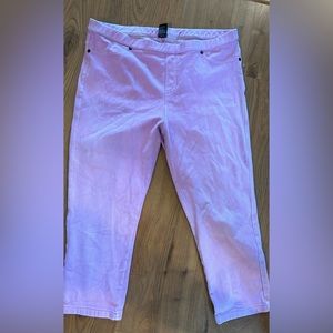 Hue cropped leggings light purple large